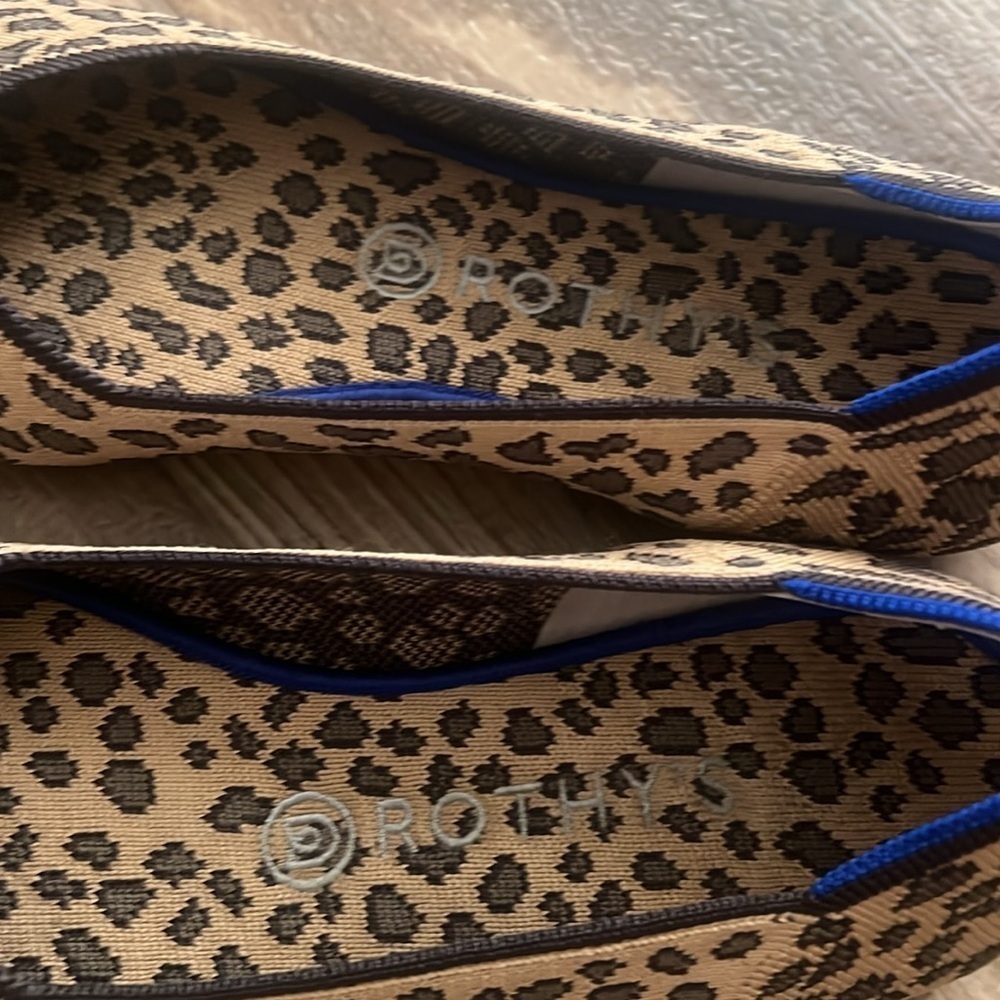 ROTHY'S Women's Flat Slip On Leopard Print
Textile Knit Comfort Shoes Si… - Picture 4 of 7